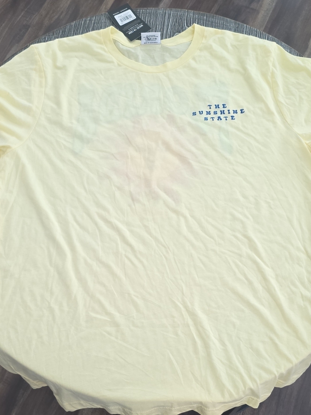 The Sunshine State Men's Short Sleeve Crew Tee - Pale Yellow